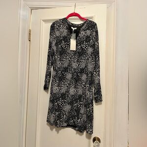 Joie Monochrome Animal Print Dress